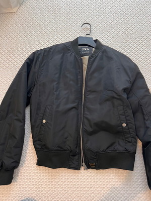 Bomber jacket Zara new, unisex, black, size S