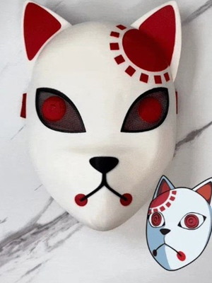 Demon Slayer Tanjiro Mask 3D Printed New