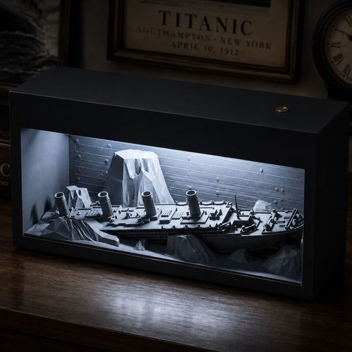 Titanic Shadowbox Light with LED Atmosphere