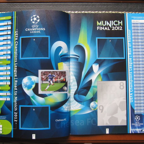 Panini Champions League 2012/13 άλμπουμ μεταχειρισμένο με 63 αυτοκόλλητα