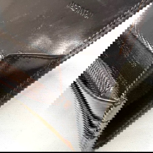 Портфейл Burberry от плат с капак употребяван, класически десен бежов и кафяв