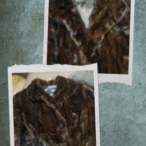 Fur jacket brown like new, size M, by Furs Kapralos