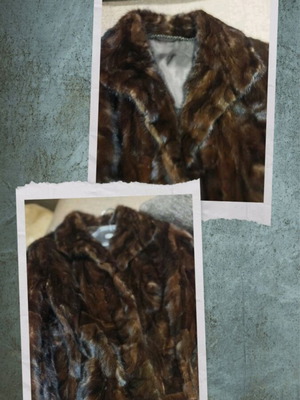 Fur jacket brown like new, size M, by Furs Kapralos
