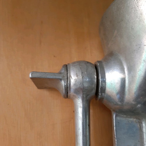 Manual meat grinder 60s-70s like new, aluminum