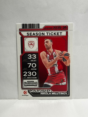 Panini Euroleague Contenders Mega Box 2025-26 Nikola Milutinov #38 new
