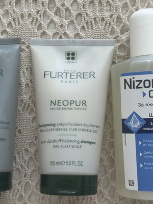 Nizoral Care shampoo and Rene Furterer Neopur hair care set new