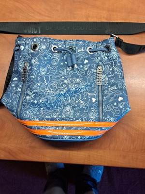 Τσάντα Juicy Couture χιαστί σαν καινούργιο, μπλε και πορτοκαλί