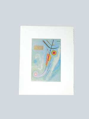 Vintage Art Print Wassily Kandinsky "Léger" 30x24 cm like new