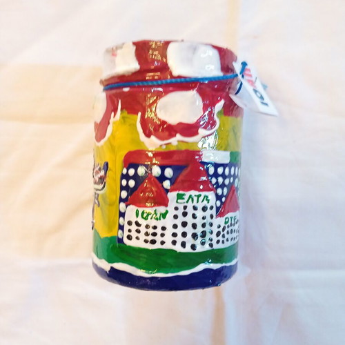 Glass Vase Lovely Summer Ioanart new, handmade