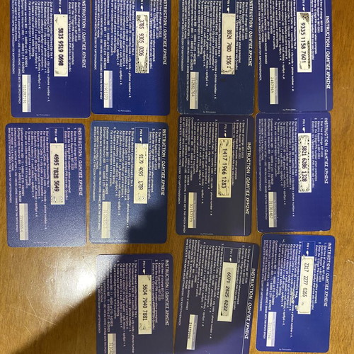 Phone cards like new, set of 11 different