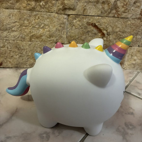 Unicorn piggy bank new, hard plastic 23.5cm x 17cm