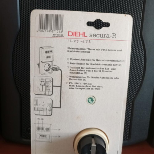 DIEHL secura-R electronic timer with photo sensor and automatic night mode new