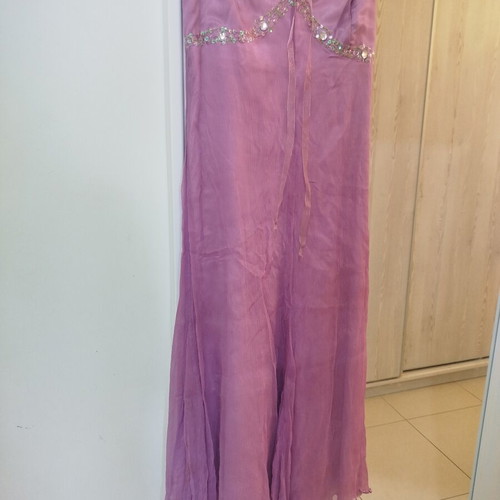 Vintage 100% Silk Midi Dress Billy Sabbado pink like new