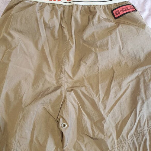 Pinko pants XS beige with silver details and pink lace like new