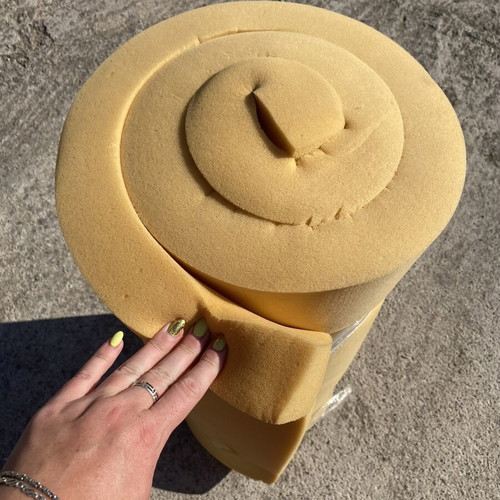Foam like new, approx 77cm wide 6cm thick 180cm long