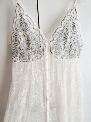 Μακρύ Τουνίκ από γαλλική δαντέλα καινούργιο, μέγεθος M