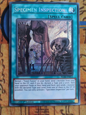 Specimen Inspection Spell Card Yugioh σε καλή κατάσταση