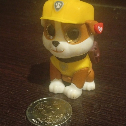 Rubble Paw Patrol Ty Mini Boos figure like new