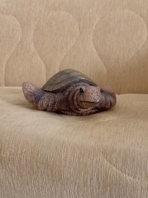 Turtle decorative item used, broken leg