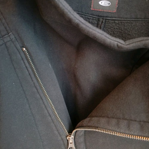 Edward oversized black hoodie zipper jacket used, size L