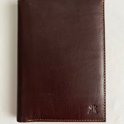 Leather wallet like new, brown, genuine leather Hellas