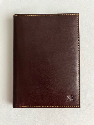 Leather wallet like new, brown, genuine leather Hellas