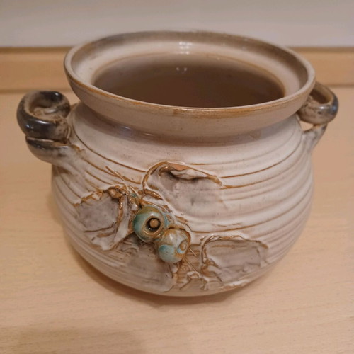Ceramic vase antique with handles like new