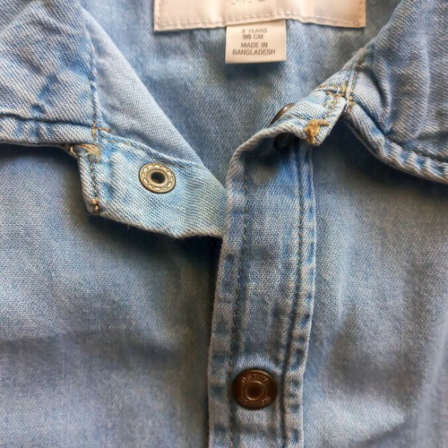 Zara kids shirt and blue t-shirt set, age 3
