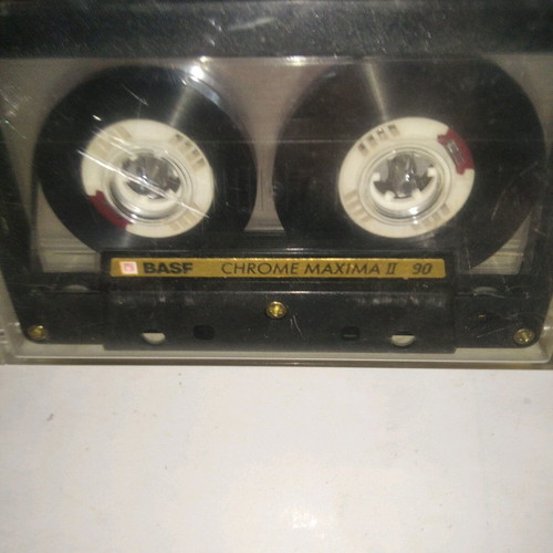 BASF Chrome Maxima II 90min cassette used, recorded