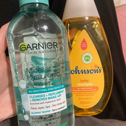 Set Johnson Baby Shampoo and Garnier Micellar brand new
