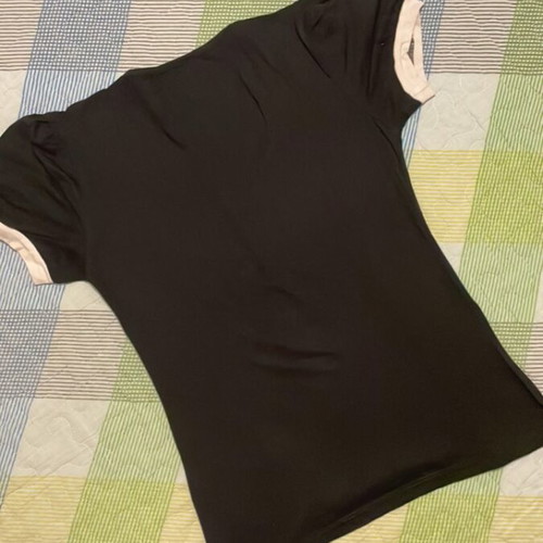 Rocco Barocco women's black short-sleeve t-shirt new, size L