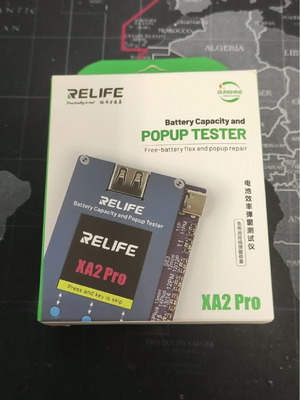 Relife XA2 Pro battery efficiency popup tester like new