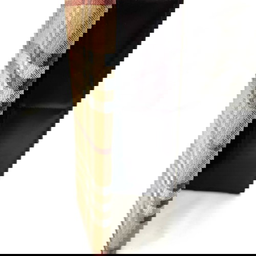 Портфейл Burberry от плат с капак употребяван, класически десен бежов и кафяв