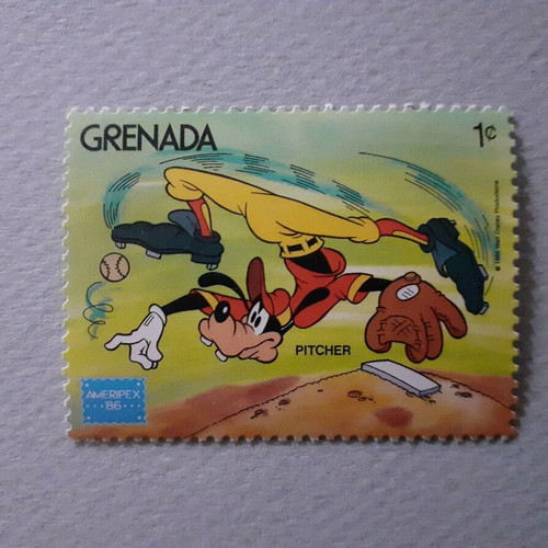 Walt Disney Grenada Stamp Set 6 Mint Ameripex Philatelic '86