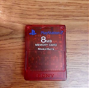 Sony Playstation 2 Memory Card 8MB Red ( Κοκκινη ) used