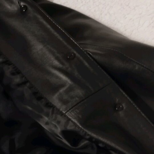 Damiano K. Milano leather coat black like new, custom-made