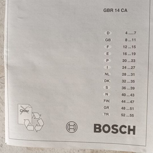 Bosch GBR 14 CA professional concrete grinder like new