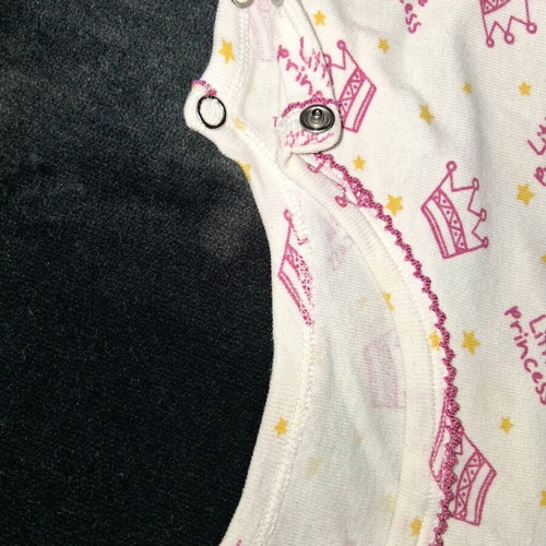 Cotton summer pajamas for girls used, size 104, white and pink