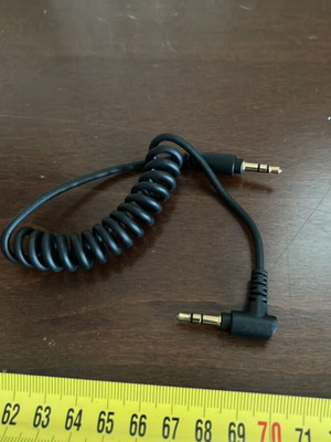 3.5mm Jack Male to 3.5mm Jack Male Cable like new, 70 cm