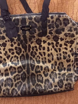 Τσάντα χειρός Pauls Boutique μεταχειρισμένη, μαύρη και χρυσαφί