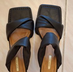 Corina mules size 40 black like new, heel height 9.5 cm