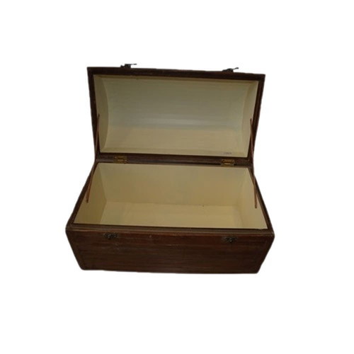 Wooden chest with brown stripes 46x26x30cm