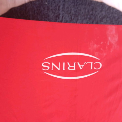 Clarins vintage umbrella used for collection or use