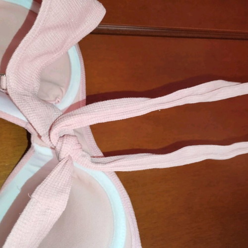 Women's swimwear set new, pink, size S, Brazil fit