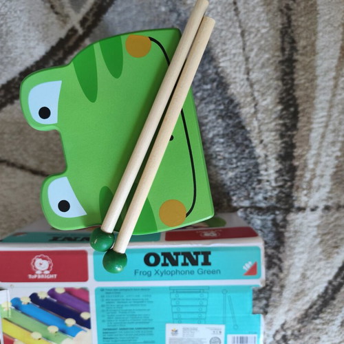 Top Bright wooden frog xylophone used