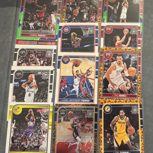 Panini 2024-25 Haunted Hoops basketball cards, lot of 12