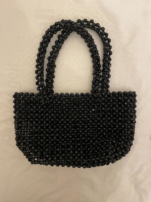 Topshop bag with black beads like new, handheld