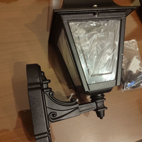 Aluminum lantern E27 new, black outdoor lighting