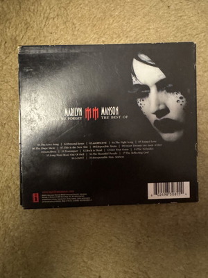 Marilyn Manson The Lest We Forget The Best Of CD like new