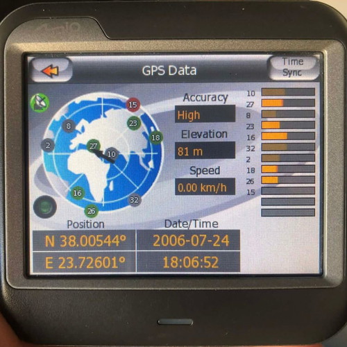 Mio C230 GPS Navigator used, fully working with GPS signal